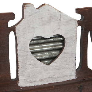 Wandgarderobe Garderobenpaneel Landhaus Holz Metall Home