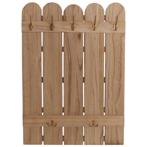 Wandgarderobe Garderobenpaneel Paulownia 7 Haken 86x60cm natur