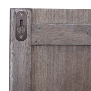 Wandgarderobe Garderobenpaneel Shabby-Look 8 Haken 91x60cm braun shabby Home