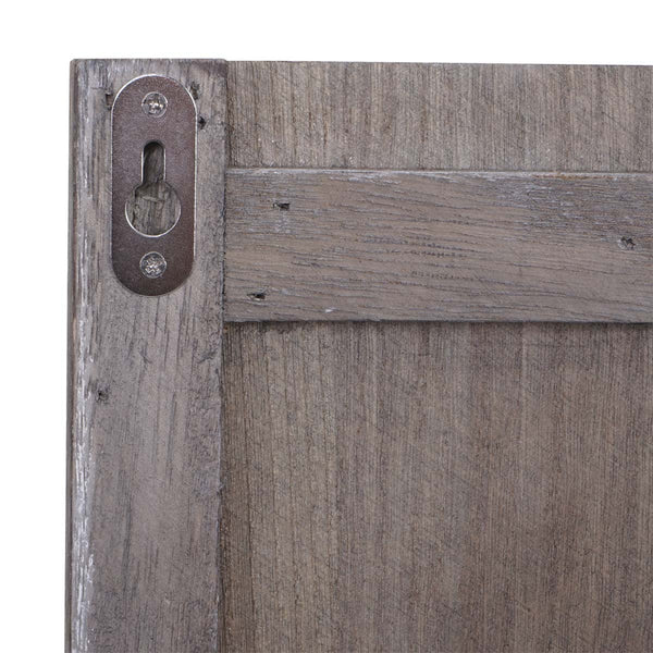 Wandgarderobe Garderobenpaneel Shabby-Look 8 Haken 91x60cm braun shabby Home