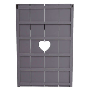 Wandgarderobe Garderobenpaneel Shabby-Look 8 Haken 91x60cm grau-blau Home