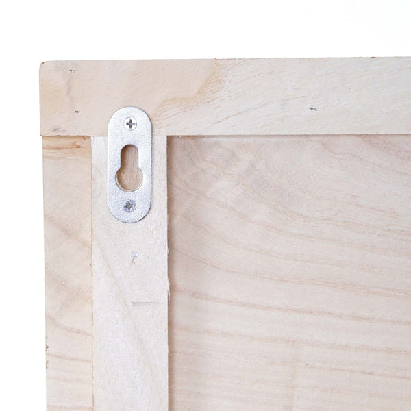 Wandgarderobe Garderobenpaneel Shabby-Look 8 Haken 60x90cm naturbraun Family