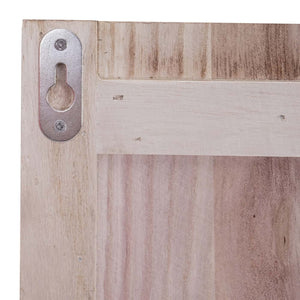 Wandgarderobe Garderobenpaneel Shabby-Look 8 Haken 91x60cm naturbraun Home