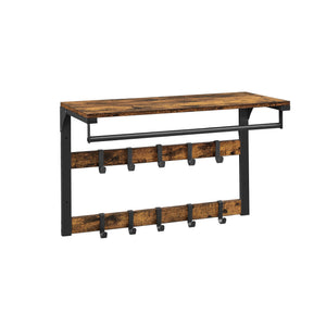 Wandgarderobe Kleiderhakenleiste mit 10 Haken