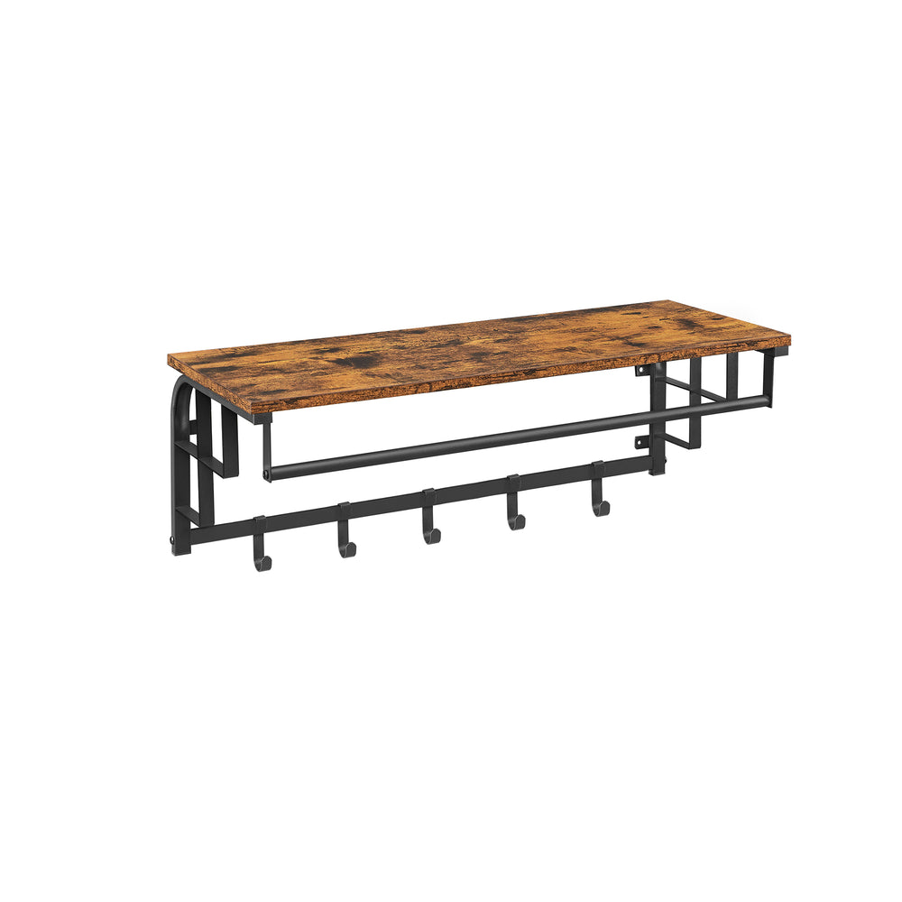 Wandgarderobe mit Ablage und 5 Haken