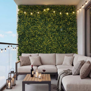 Wandpaneel künstliche Pflanzen grün-gelb 1m² für Terrasse & Balkon
