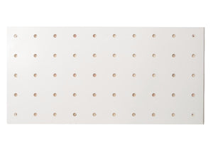 Wandpaneel Wandregal Steckboard Lochplatte 4 Ebenen 100x50cm weiss