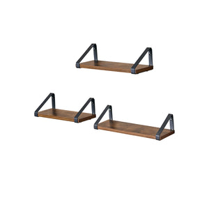 Wandregal 3er-Set Braun