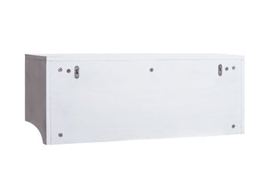 Wandregal Garderobe mit 3 Staufächern 5 Haken 30x80x20cm weiss shabby