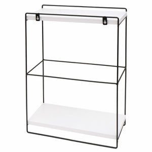 Wandregal JAM-K77 Küchenregal Industrial 50x35x17cm Holz Metall weiss
