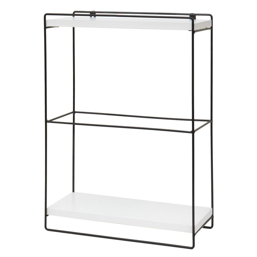 Wandregal JAM-K77 Küchenregal Industrial 50x35x17cm Holz Metall weiss