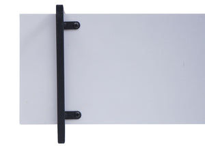 Wandregal JAM-K78 Schweberegal 60x60x18cm weiss Metall schwarz