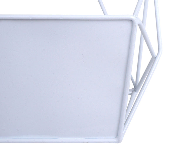 Wandregal JAM-K79 Dekoregal Küchenregal 44x23x11cm Metall weiss
