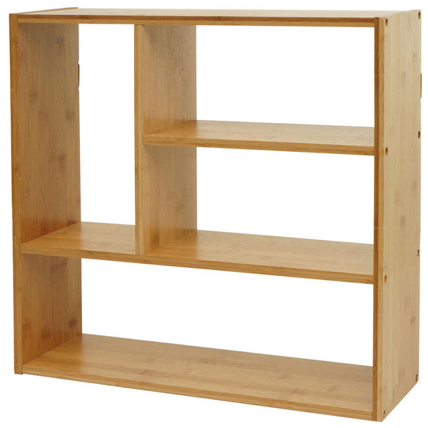 Wandregal JAM-M22 Schweberegal 4 Fächer 50x50x15cm Bambus