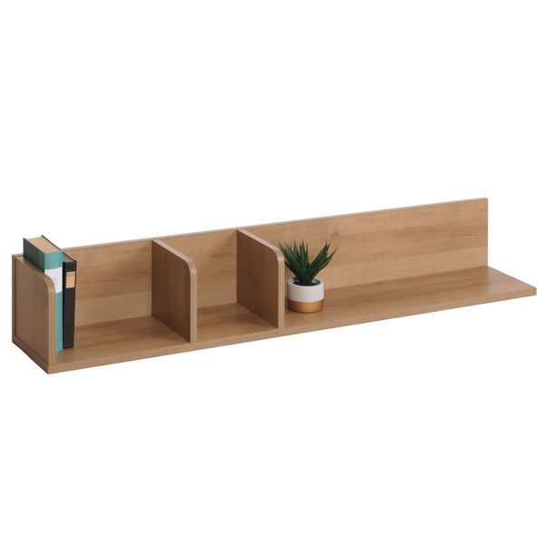 Wandregal JAM-M48 Schweberegal 3 Fächer 20x120x21cm Mango-Holz natur