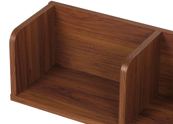 Wandregal JAM-M48 Schweberegal 3 Fächer 20x120x21cm Mango-Holz Walnuss