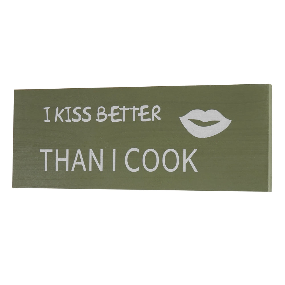 Wandschild Dekoschild Holzschild Shabby-Look Vintage 40cm Kiss