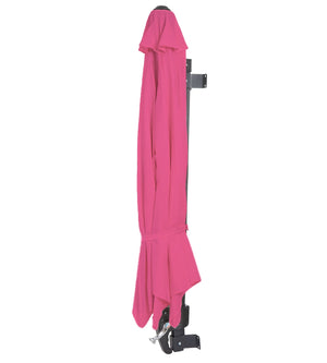 Wandschirm Ampelschirm Balkonschirm 3m neigbar pink-rosarot