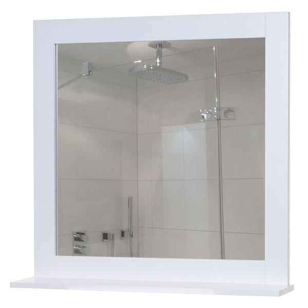 Wandspiegel Badspiegel mit Ablage Landhaus 58x59x12cm weiss