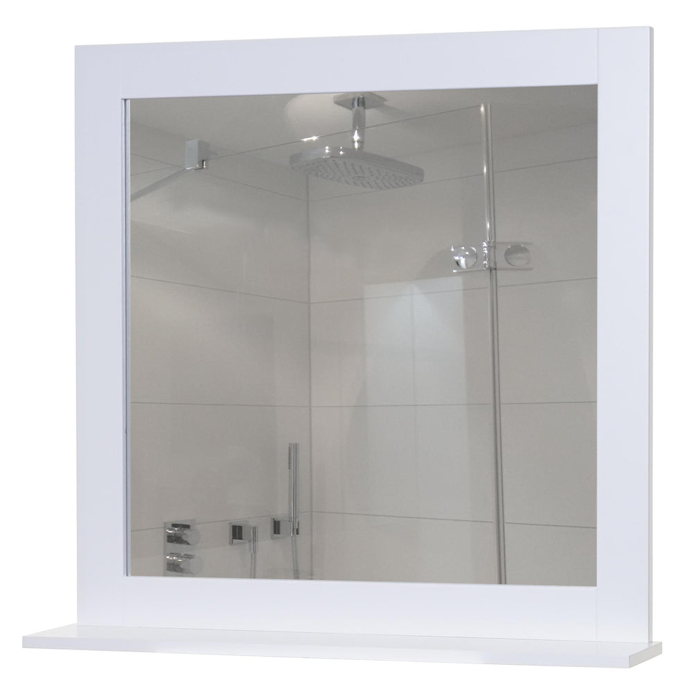 Wandspiegel Badspiegel mit Ablage Landhaus 58x59x12cm weiss