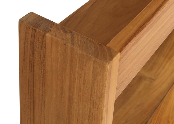 Wandspiegel Badspiegel Holzrahmen 77x100cm Teak