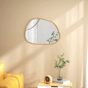 Wandspiegel Vintage Design Massivholz natur