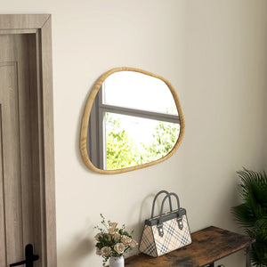 Wandspiegel Vintage Design Massivholz natur