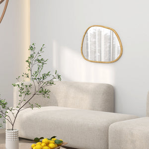 Wandspiegel Vintage Design Massivholz natur
