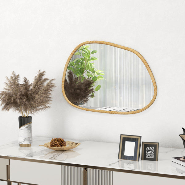 Wandspiegel Vintage Design Massivholz natur