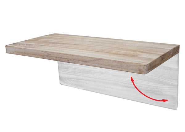 Wandtisch Wandklapptisch klappbar Massivholz 100x50cm naturfarben