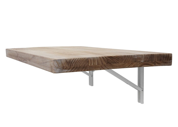 Wandtisch Wandklapptisch klappbar Massivholz 100x50cm naturfarben