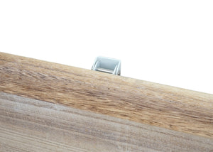 Wandtisch Wandklapptisch klappbar Massivholz 100x50cm naturfarben