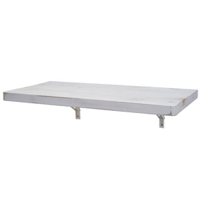 Wandtisch Wandklapptisch klappbar Massivholz 120x60cm shabby weiss