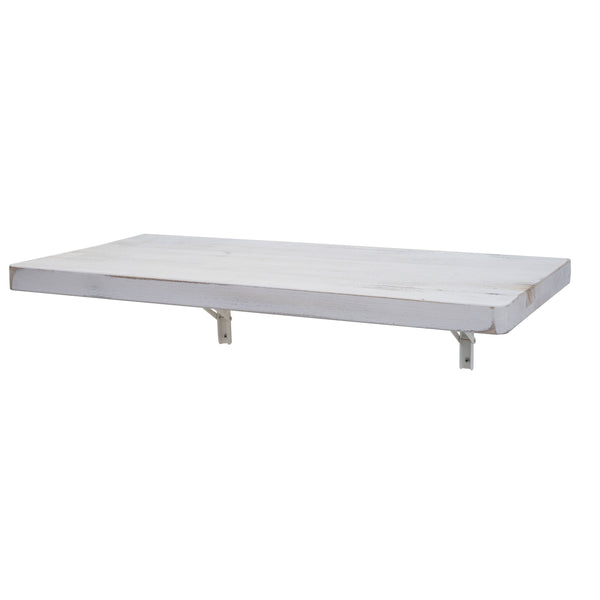 Wandtisch Wandklapptisch klappbar Massivholz 120x60cm shabby weiss