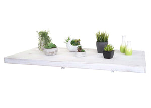 Wandtisch Wandklapptisch klappbar Massivholz 120x60cm shabby weiss