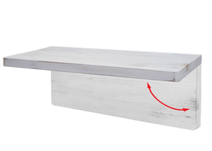Wandtisch Wandklapptisch klappbar Massivholz 120x60cm shabby weiss