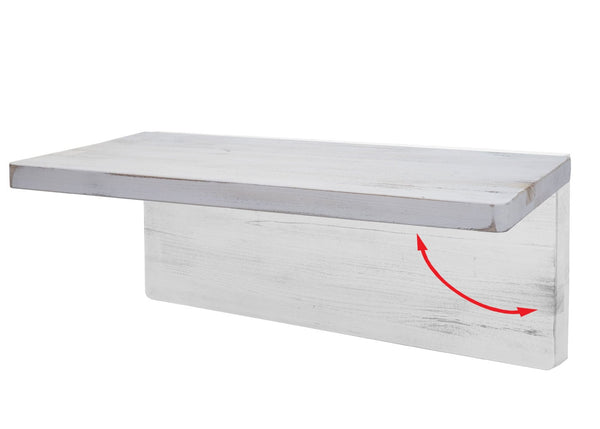 Wandtisch Wandklapptisch klappbar Massivholz 120x60cm shabby weiss