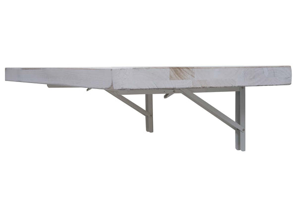 Wandtisch Wandklapptisch klappbar Massivholz 120x60cm shabby weiss