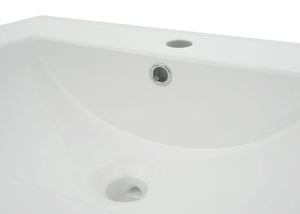 Waschbecken Handwaschbecken Keramik eckig 92cm weiss