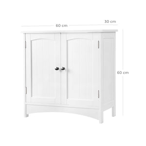 Waschbeckenunterschrank 60x30x60cm Landhaus weiss