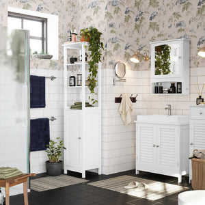 Waschbeckenunterschrank Badregal 60x30x60cm weiss