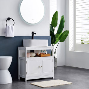 Waschbeckenunterschrank Badregal 60x30x60cm weiss