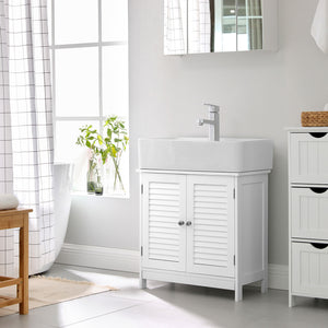 Waschbeckenunterschrank Badregal 60x30x60cm weiss