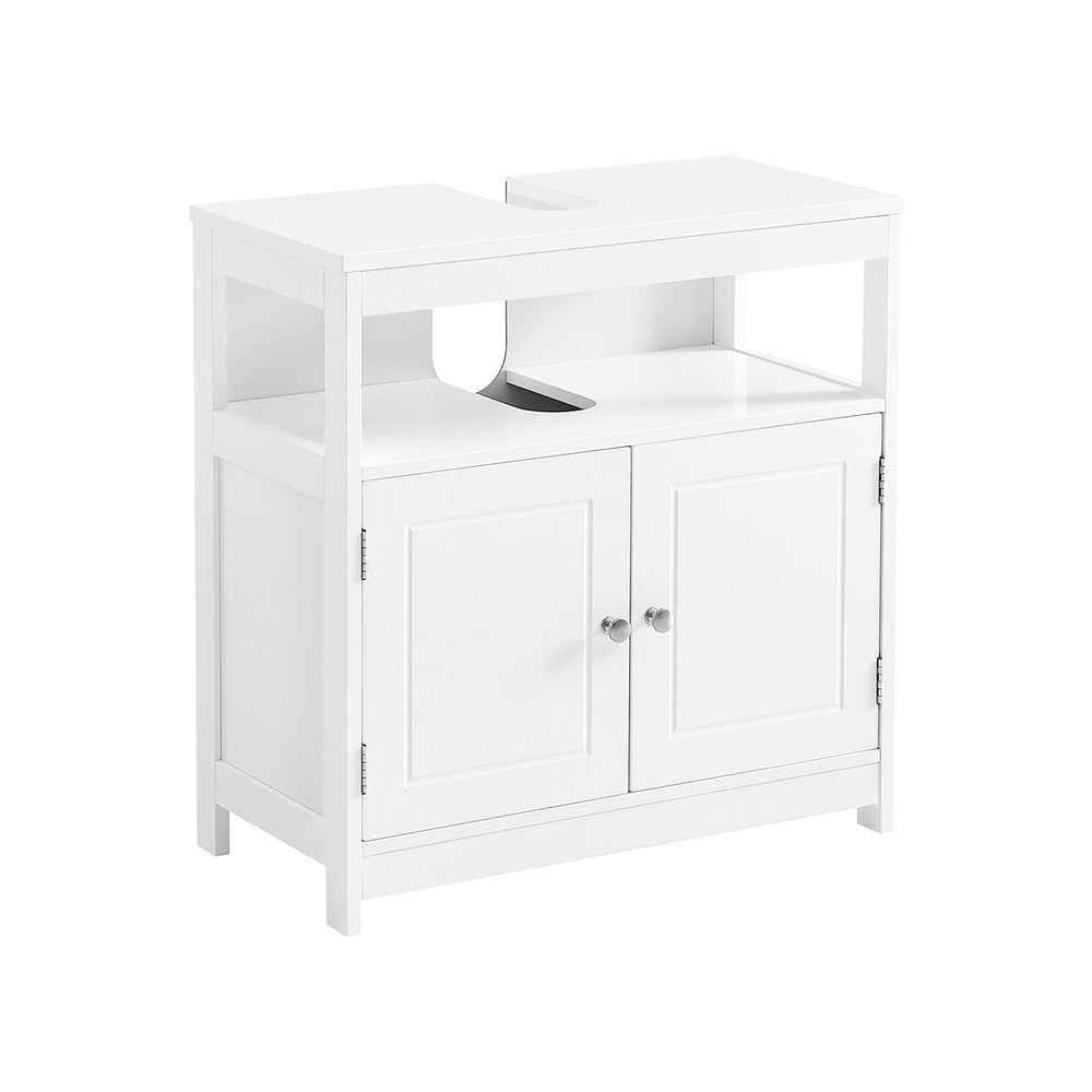 Mobile lavabo da bagno, mensola da bagno, 60x30x60cm, bianco