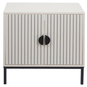 Waschbeckenunterschrank Badschrank 2 Türen 62x63x35cm Holzoptik beige