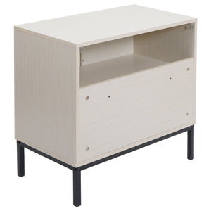Waschbeckenunterschrank Badschrank 2 Türen 62x63x35cm Holzoptik beige