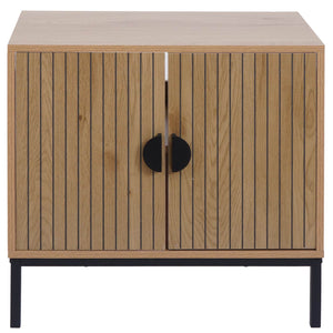 Waschbeckenunterschrank Badschrank 2 Türen 62x63x35cm Holzoptik natur