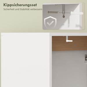 Waschbeckenunterschrank mit Soft-Close für Badezimmer weiss
