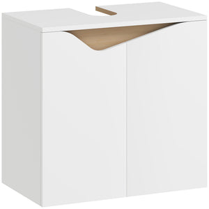Waschbeckenunterschrank mit Soft-Close für Badezimmer weiss