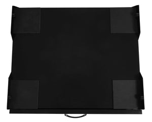 Waschmaschinenunterschrank Podest mit Schublade 33x61x52cm schwarz